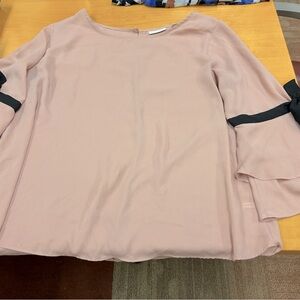 NY & Company bow tie sleeves blouse